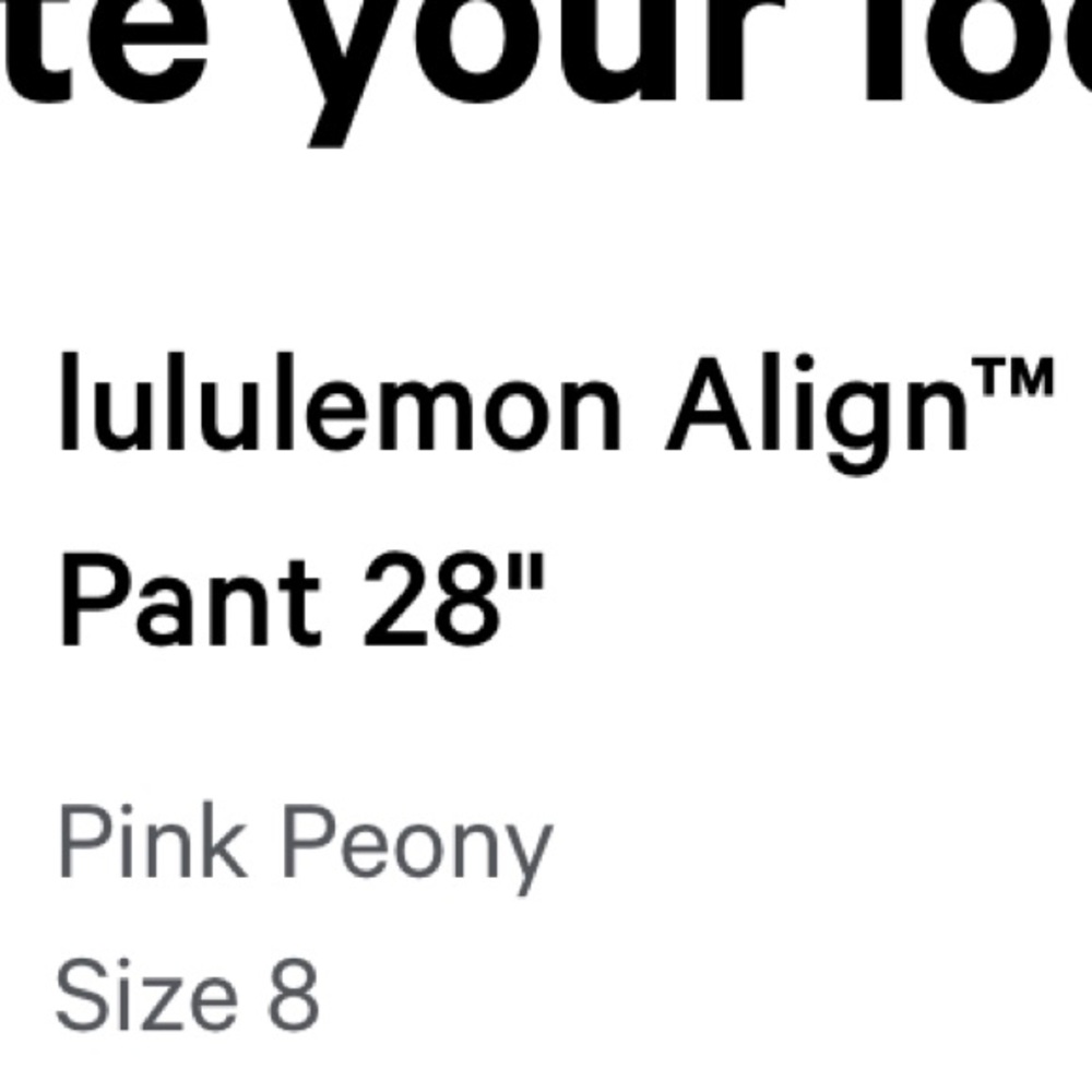 Pink Lululemon leggings - Picture 4 of 4